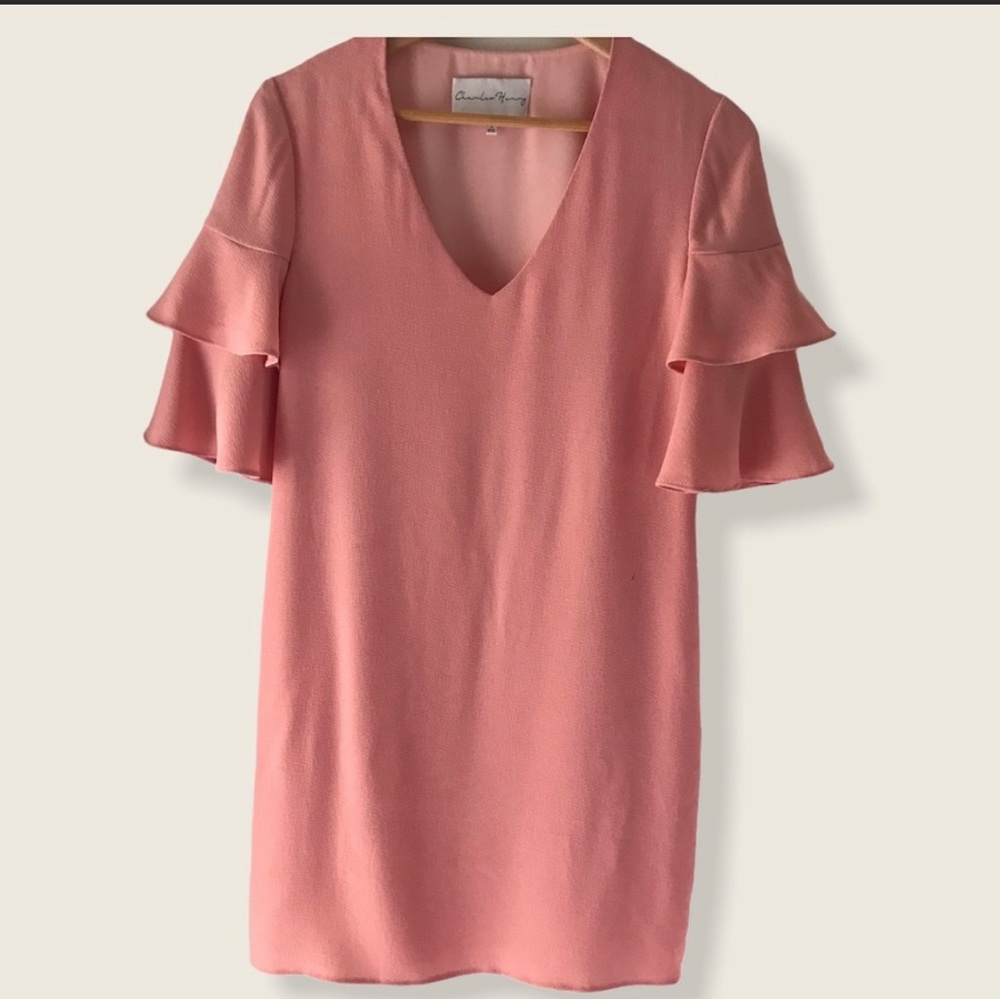 Charles Henry Ruffle Sleeve Dress. Size Small.